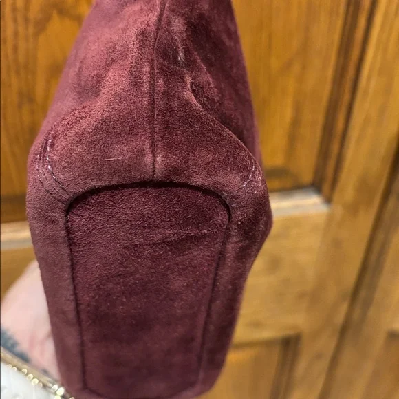 Coach Burgundy Suede Mini Soho Bucket Bag – Y2K Era RARE VINTAGE - Picture 7 of 10